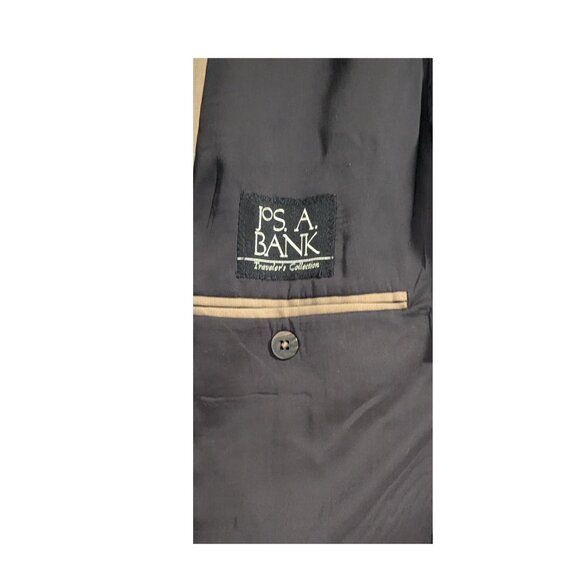 ✨Jos. A. Bank 100% Wool Tailored Fit Blazer 46L Traveler’s Collection Tan Jacket - Picture 6 of 7